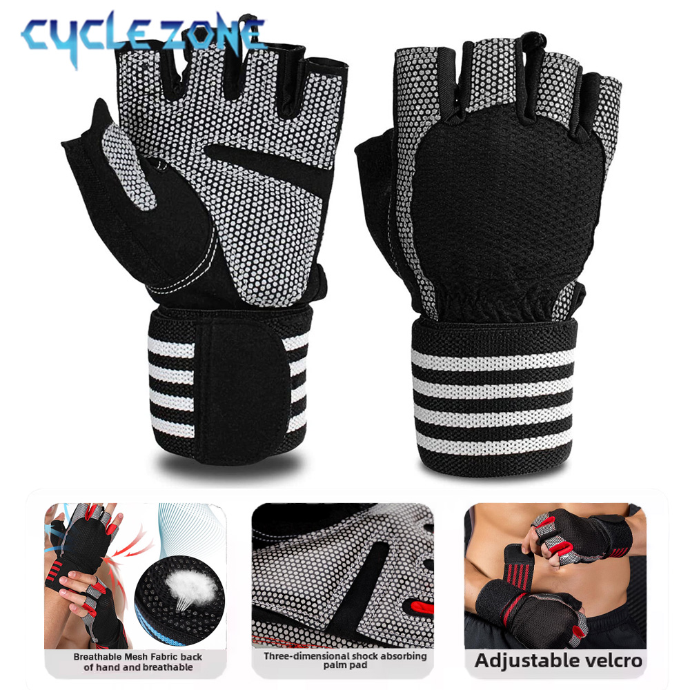 Wrist Wraps Weightlifting Support - 1 Par de Guantes de Gimnasio