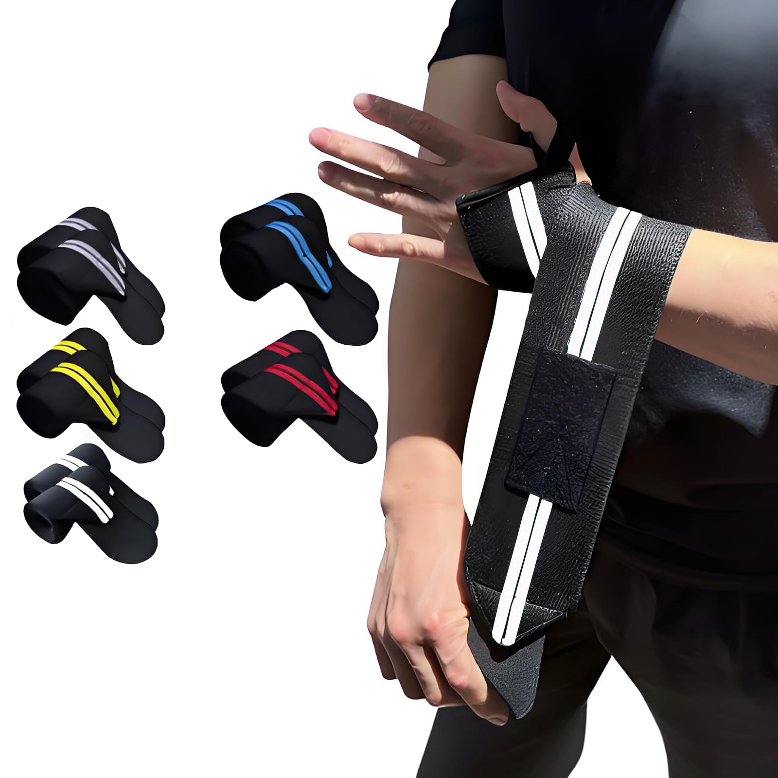 Wrist Wraps Weightlifting Support - 1 par de muñequeras elásticas, soporte