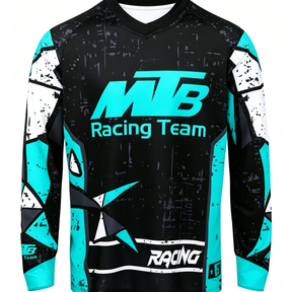 Cycling - Camiseta Deportiva de Manga Larga, Tejido