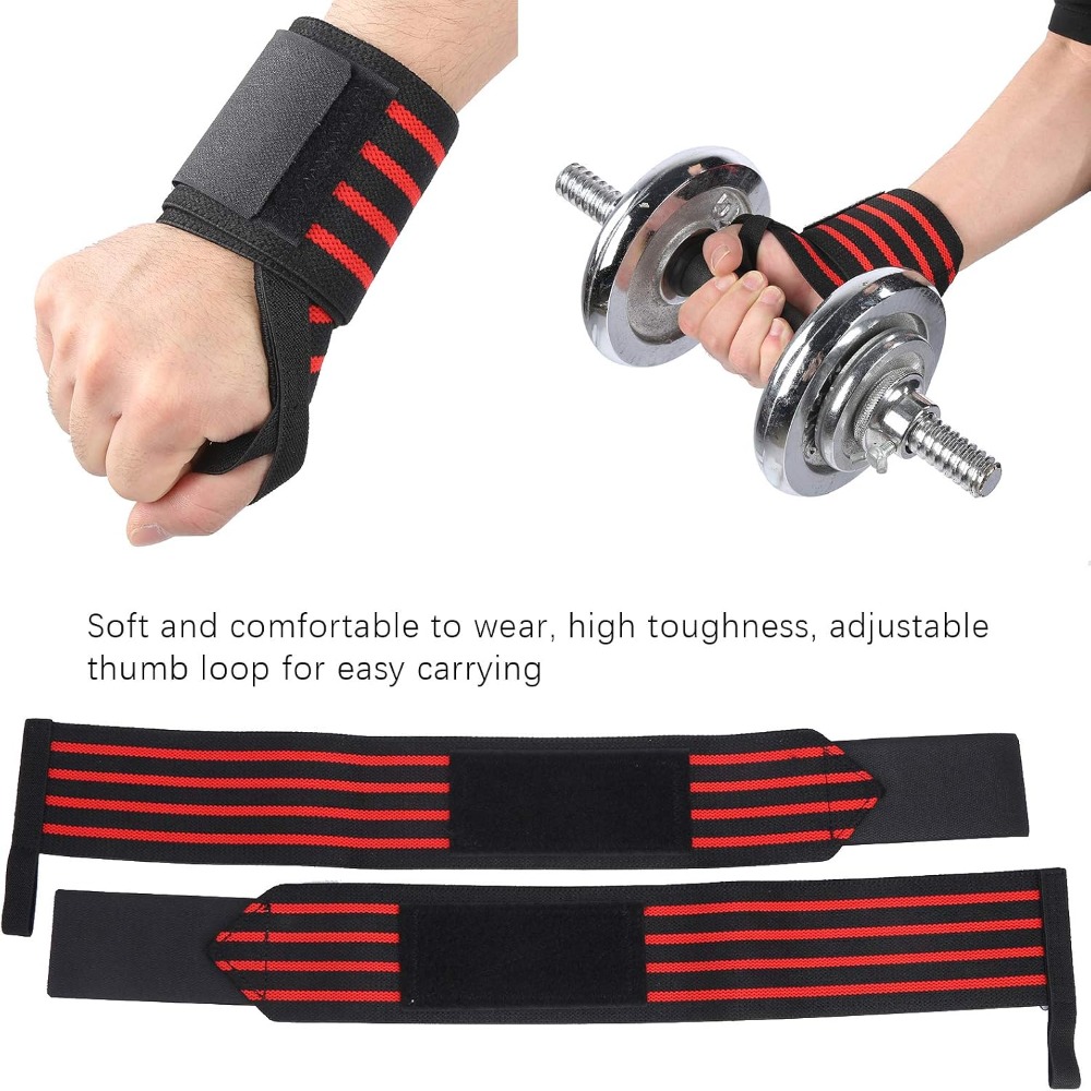1 par de muñequeras ajustables - Wrist Wraps Weightlifting Support reseña y precio