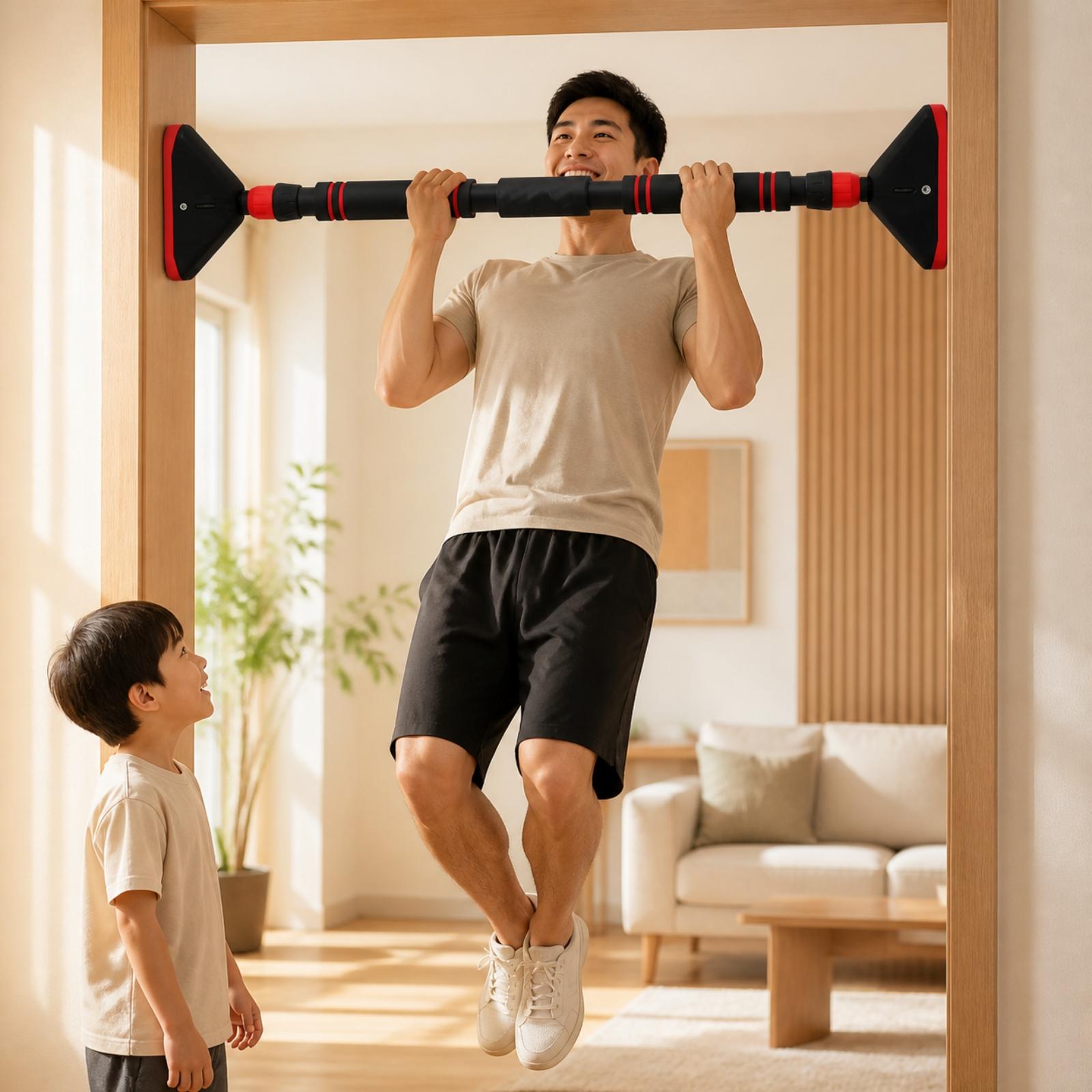 Barra de tirador para marco de - Door Pull Up Bar No Screw reseña y precio