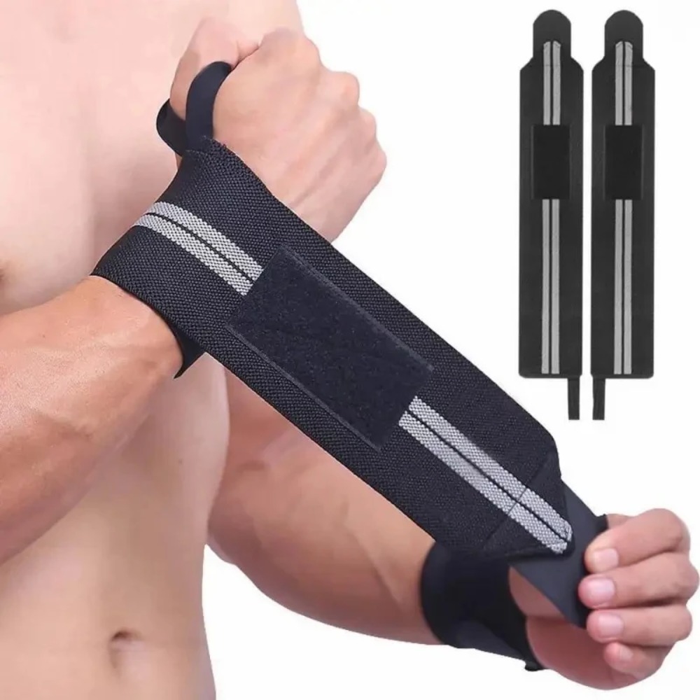 2 piezas de muñequeras elástic - Wrist Wraps Weightlifting Support reseña y precio
