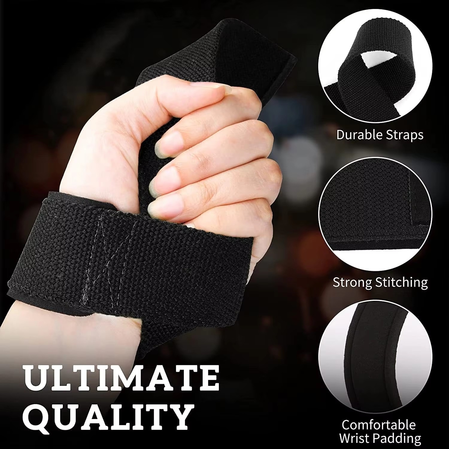 Correas de levantamiento de pe - Wrist Wraps Weightlifting Support reseña y precio